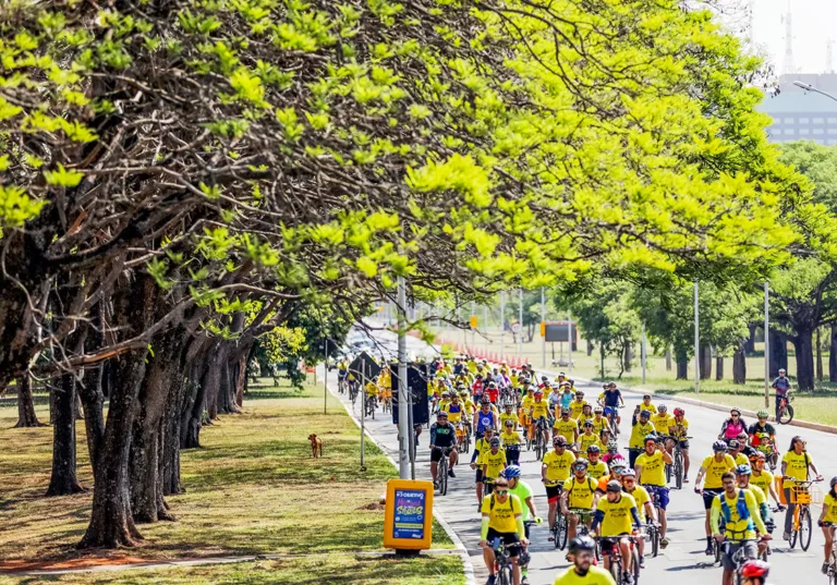 Passeio ciclístico no Parque da Cidade contou com mais de 400 ciclistas -  Agita Brasília